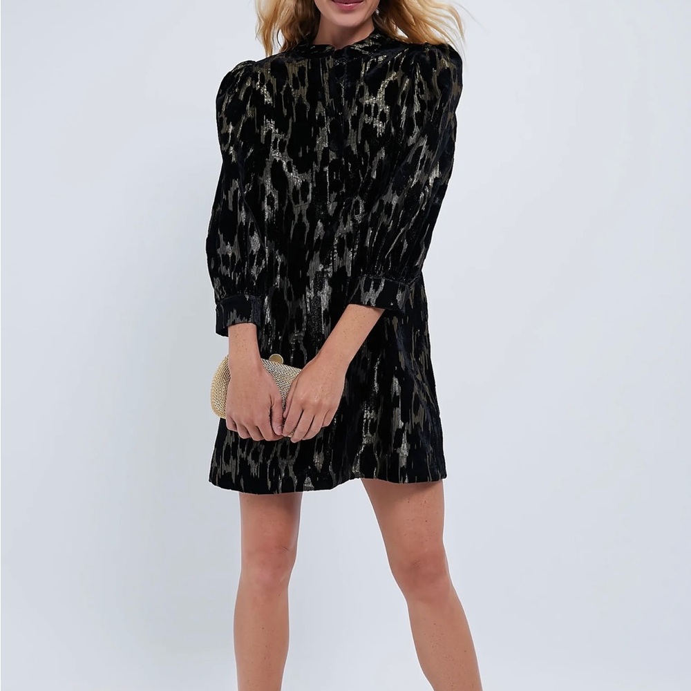 Tuckernuck pomander place Chic Black and Gray Patterned Dress